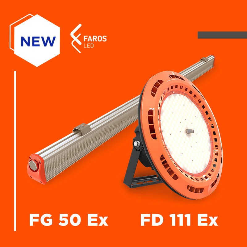 Характеристики FG 50 Ex и FD 111 Ex от FAROS LED